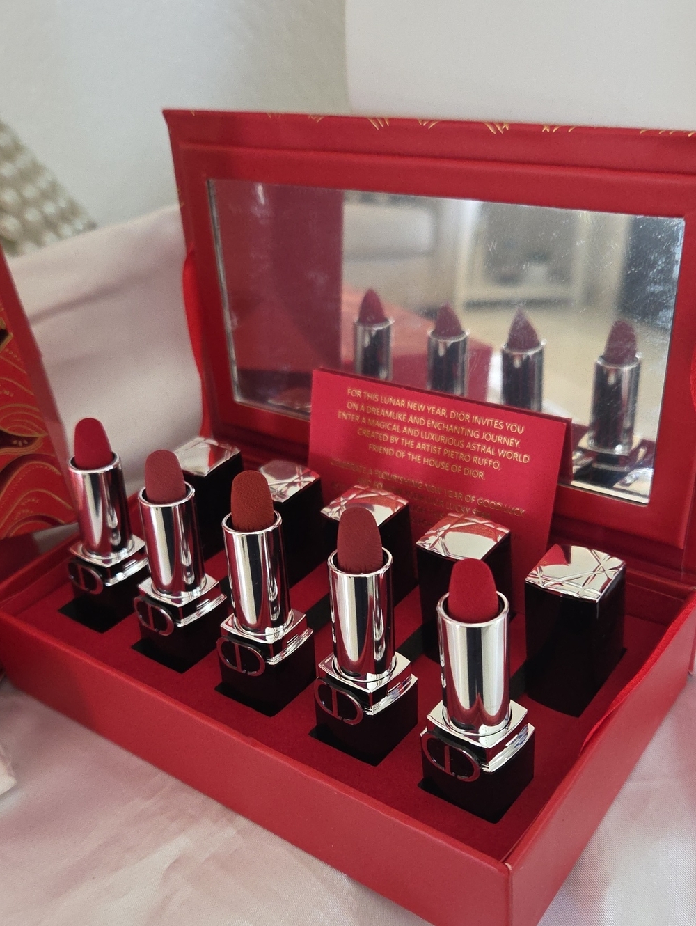 Dior Rouge Dior Mini Lipstick Set — Assorted Red & Rose Shades